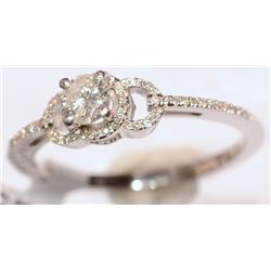 14KT GOLD DIAMOND RING W/ COA