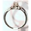 Image 3 : 14KT GOLD DIAMOND RING W/ COA