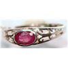 Image 1 : 18KT GOLD RUBY RING W/ COA