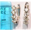 Image 2 : 18KT GOLD CUBIC ZIRCONIA EARRINGS W/ COA