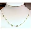 Image 3 : 10KT GOLD EMERALD NECKLACE W/ COA
