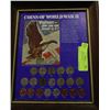 Image 1 : FRAMED WWII COINS