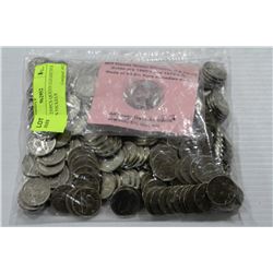 LOT OF 250PCS QUEEN ELIZABETH II 5 CENTS NICKELS