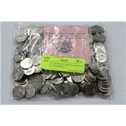 LOT OF 250PCS QUEEN ELIZABETH II 5 CENTS NICKELS