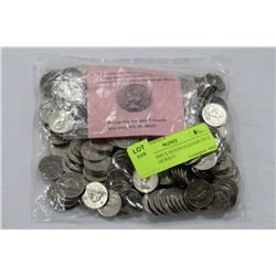 LOT OF 250PCS QUEEN ELIZABETH II 5 CENTS NICKELS