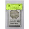Image 1 : CANADA 1939 SILVER DOLLAR BRILLIANT UNCIRCULATED