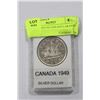 Image 1 : CANADA 1949 SILVER DOLLAR MINT STATE