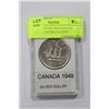 Image 1 : CANADA 1949 SILVER DOLLAR BRILLIANT UNCIRCULATED