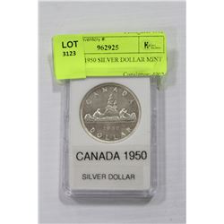 CANADA 1950 SILVER DOLLAR MINT STATE