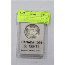 CANADA 1964 SILVER HALF-DOLLAR MINT STATE