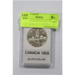 CANADA 1959 SILVER DOLLAR MINT STATE