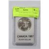 Image 1 : CANADA 1967 SILVER DOLLAR MINT STATE