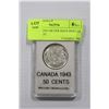 Image 1 : CANADA 1943 SILVER HALF-DOLLAR MINT STATE