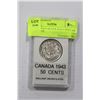 Image 1 : CANADA 1943 SILVER HALF-DOLLAR MINT STATE