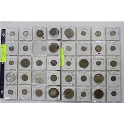 WORLD COINS 20 PCS ON EACH SHEET (90% SILVER) X2