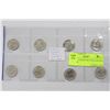 Image 1 : 8PC SET CANADA SILVER QUARTERS PRE-1968