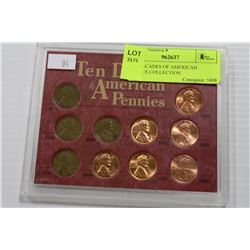 TEN DECADES OF AMERICAN PENNIES COLLECTION