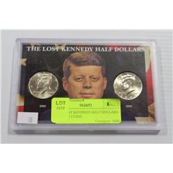 THE LOST KENNEDY HALF DOLLARS SET OF 2 COINS