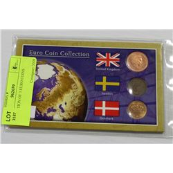 COLLECTION OF 3 EURO COINS