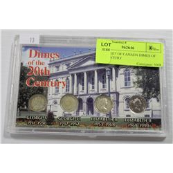 1936-99 SET OF CANADA DIMES OF THE CENTURY