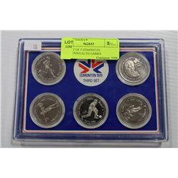 1978 SET OF 5 EDMONTON COMMONWEALTH GAMES