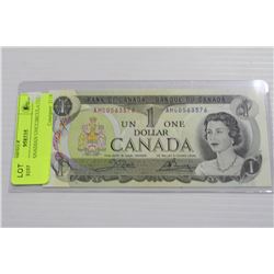 1973 $1 CANADIAN UNCIRCULATED NOTES