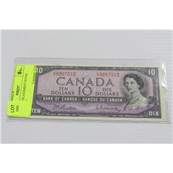 1954 $10 NOTE CANADIAN