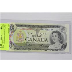 1973 $1 CANADIAN UNCIRCULATED NOTES