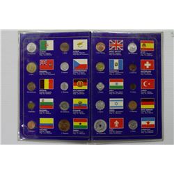 SET OF 20 COINS OF THE WORLD IN BOOKLET