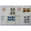 Image 1 : BLOCK OF 4 CANADA HIGH VALUE FIRST DAY COVERS X4