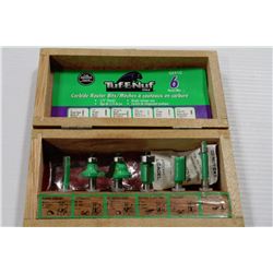TUF-E-NUF 1/4" CARBIDE ROUTER BIT SET