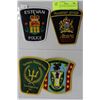 Image 1 : SET OF 4 GENUINE VARIOUS POLICE CRESTS