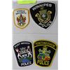 Image 1 : SET OF 4 GENUINE VARIOUS POLICE CRESTS