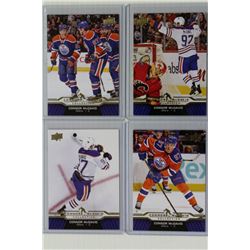 CONNOR MCDAVID FIRST YEAR OILER UPPERDECK CARDS X4