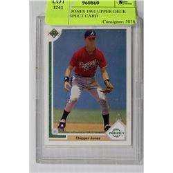 CHIPPER JONES 1991 UPPER DECK TOP PROSPECT CARD