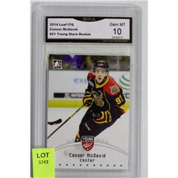 CONNOR MCDAVID GRADED ROOKIE CARD