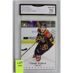 CONNOR MCDAVID GRADED ROOKIE CARD