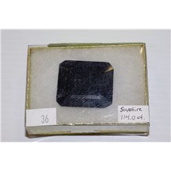 GENUINE EARTH MINED 114.0CT BLUE SAPPHIRE GEMSTONE
