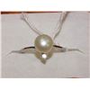 Image 1 : FRESH WATER PEARL RING .925 SILVER SIZE 5