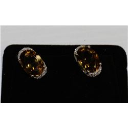 STERLING SILVER CZ EARRINGS
