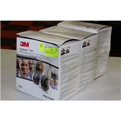 BUNDLE OF 3 NEW 3M HEARING PROTECTION EAR MUFFS