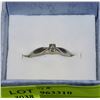Image 1 : 10K WHITE GOLD CORONA DIAMOND RING