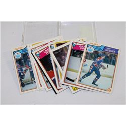 VINTAGE OILERS CARDS 15 IN TOTAL IN CASE INCL