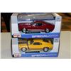 Image 1 : FLAT OF 2 MAISTO DIE CAST COLLECTIBLE MUSTANGS