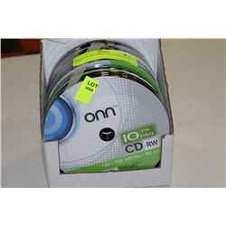 60 CDRW RECORDABLE DISKS BULK PACK