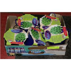 BOX WITH 5 BUCKETS OF HERBS (SWEET BASIL)