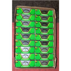 FLAT OF RECLAIMED GOLF BALLS 18-3 PACKS CALLAWAY