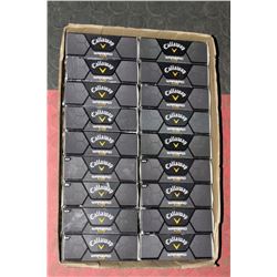 FLAT OF RECLAIMED GOLF BALLS 18-3 PACKS CALLAWAY WARBIRD