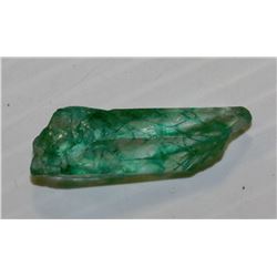 19.40CT NATURAL GREEN EMERALD ROUGH GEM