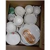 Image 1 : BOX OF VINTAGE DINNERWARE SET